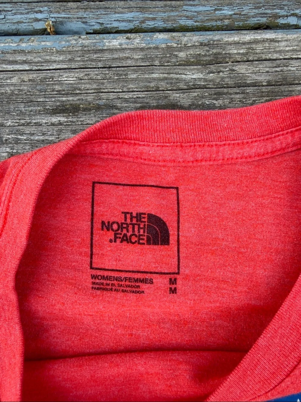 The North Face Womens Orange Tee with Stars Logo - Picture 2 of 4